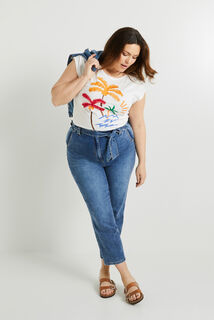 Tshirt print femme