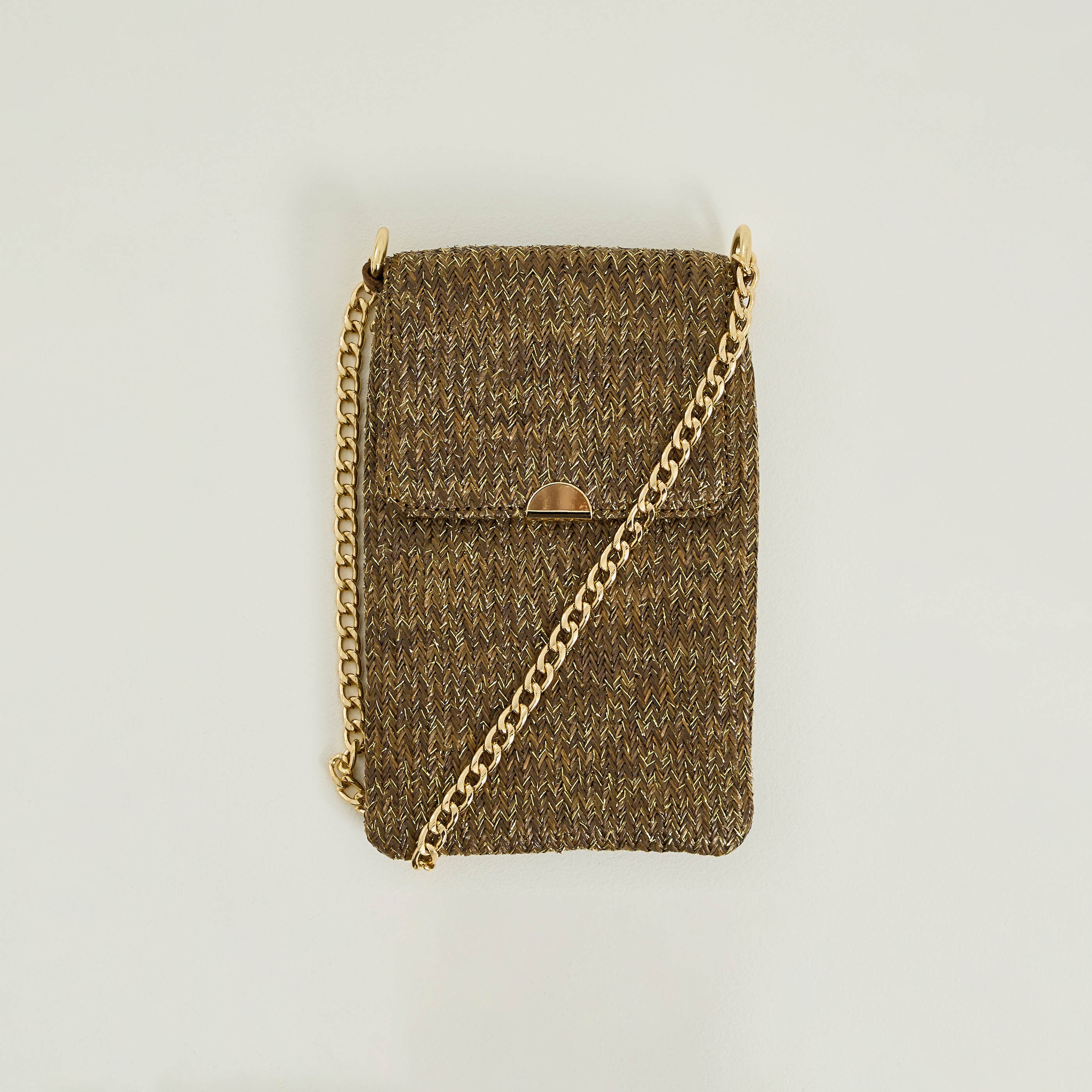 Pochette de t&eacute;l&eacute;phone brillante femme