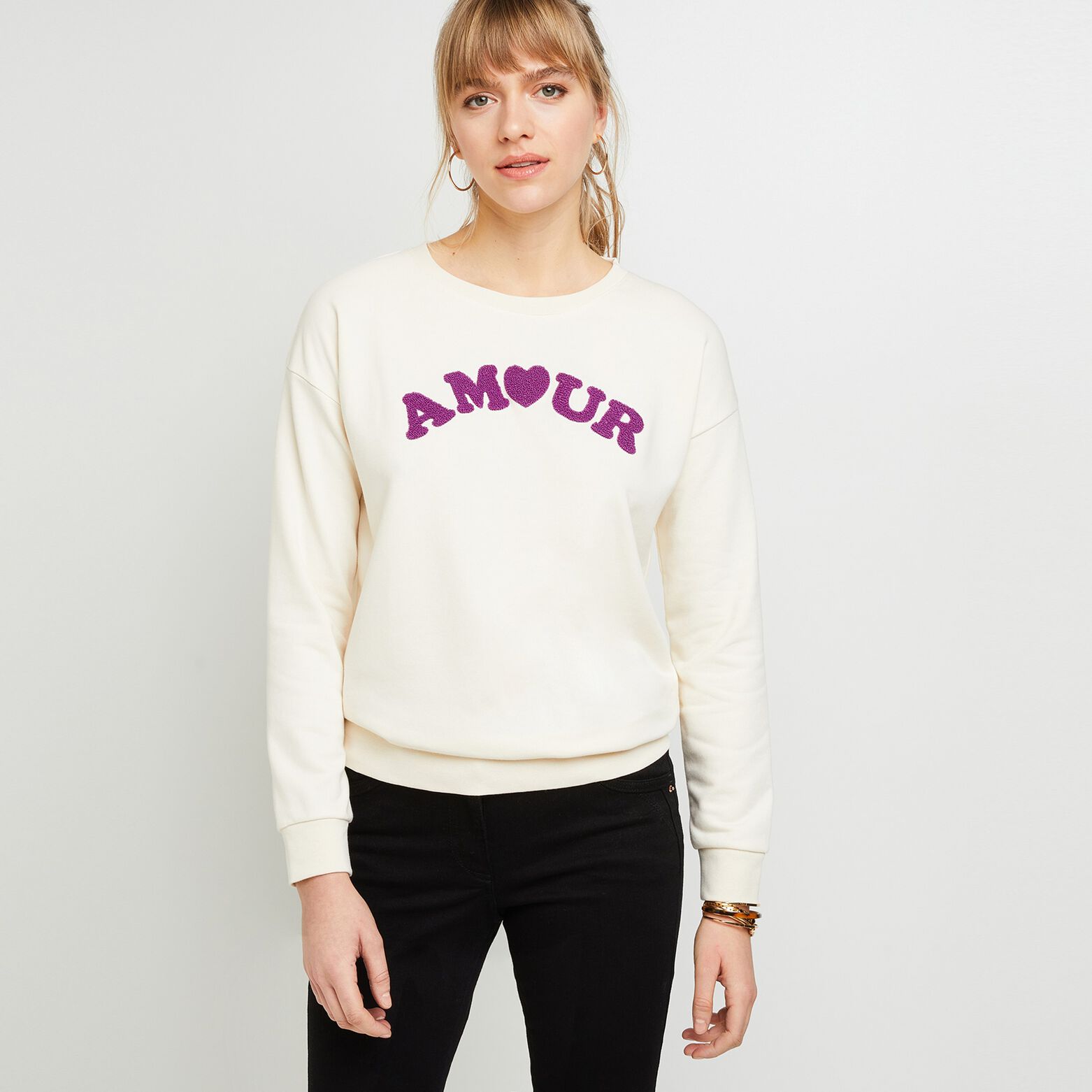 Sweatshirt Amour femme