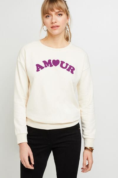 Sweatshirt Amour femme