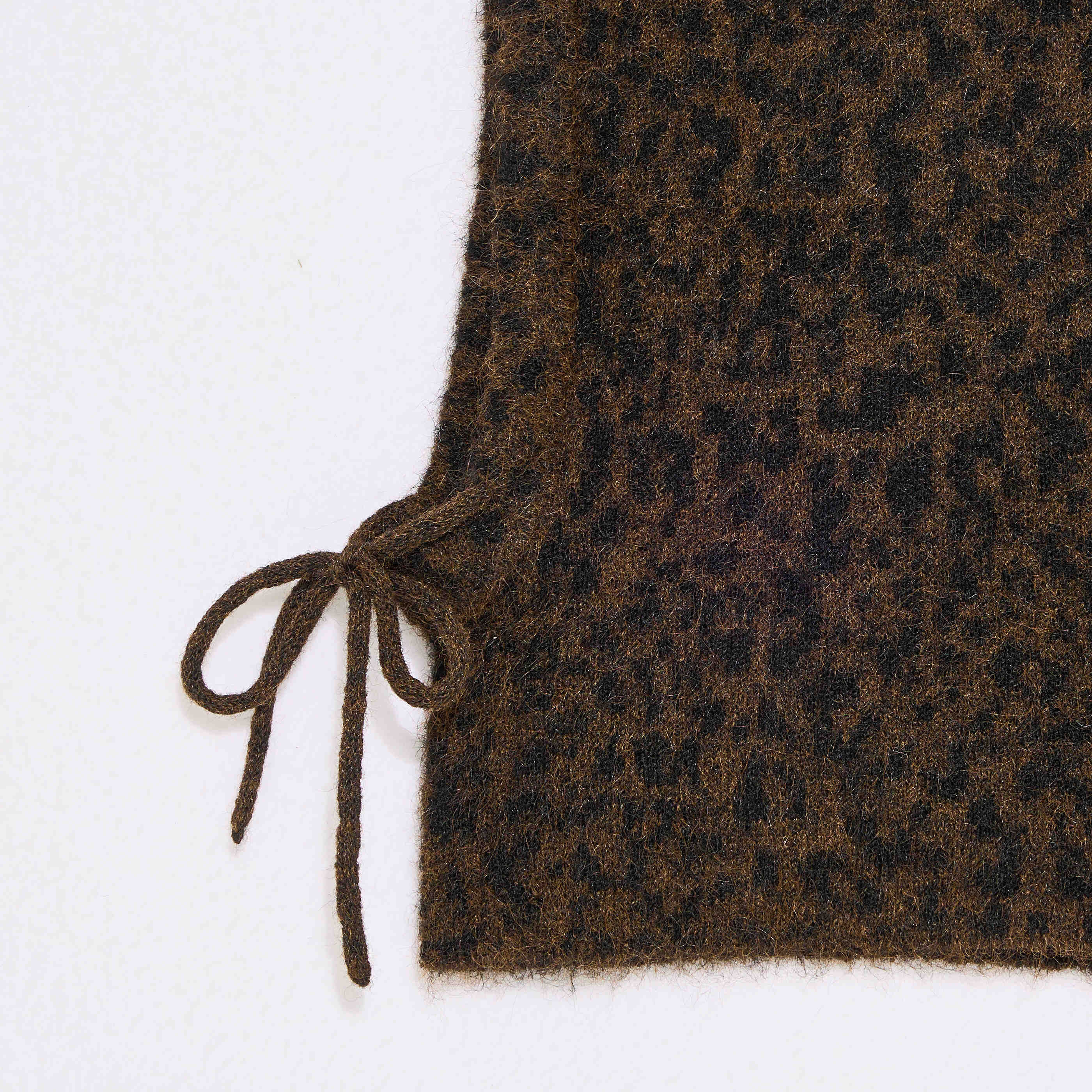 Cagoule &agrave; motif l&eacute;opard femme