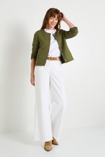Veste matelassée en maille femme