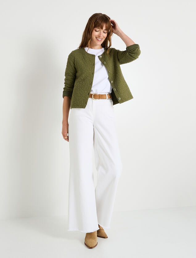 Veste matelassée en maille femme