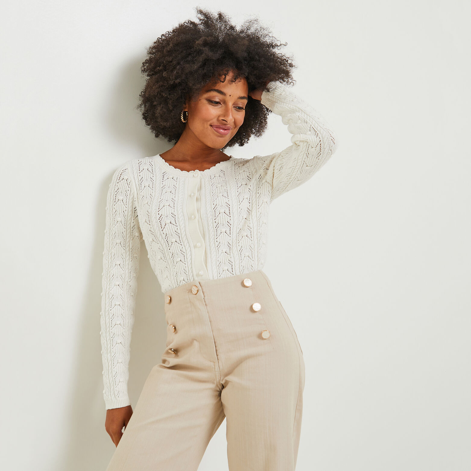 Gilet jeux de points femme