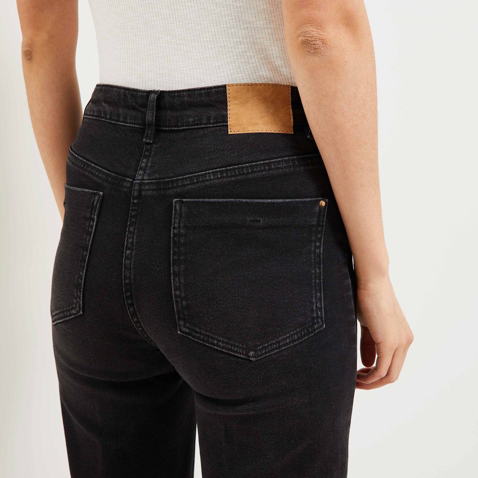 Jean large taille haute WOODSTOCK femme