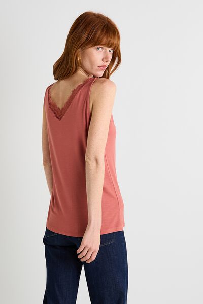 Débardeur col V femme