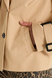 Trench court femme