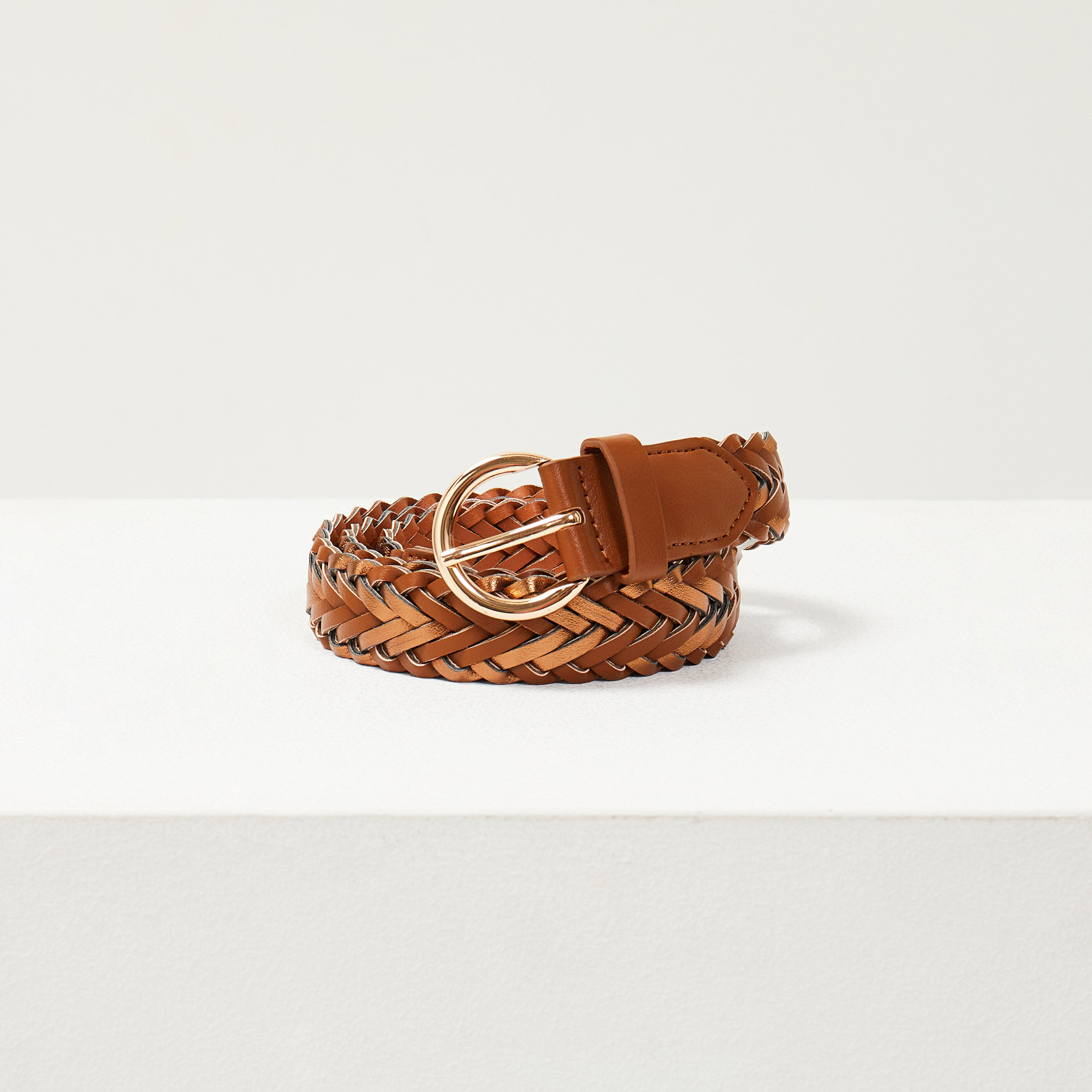 Ceinture tressee femme CAMEL Graindemalice