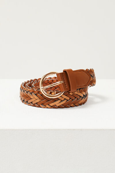 Ceinture tressée femme