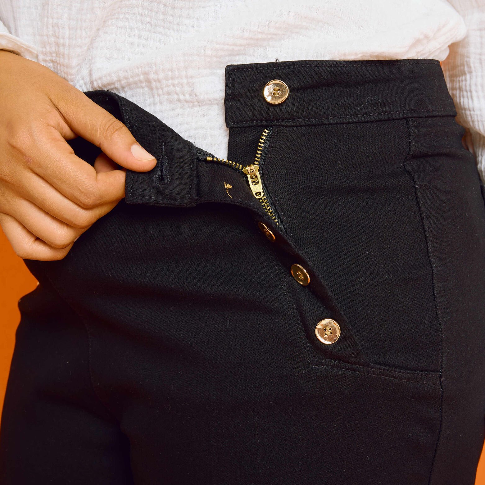 Jean flare POMPON F02 femme