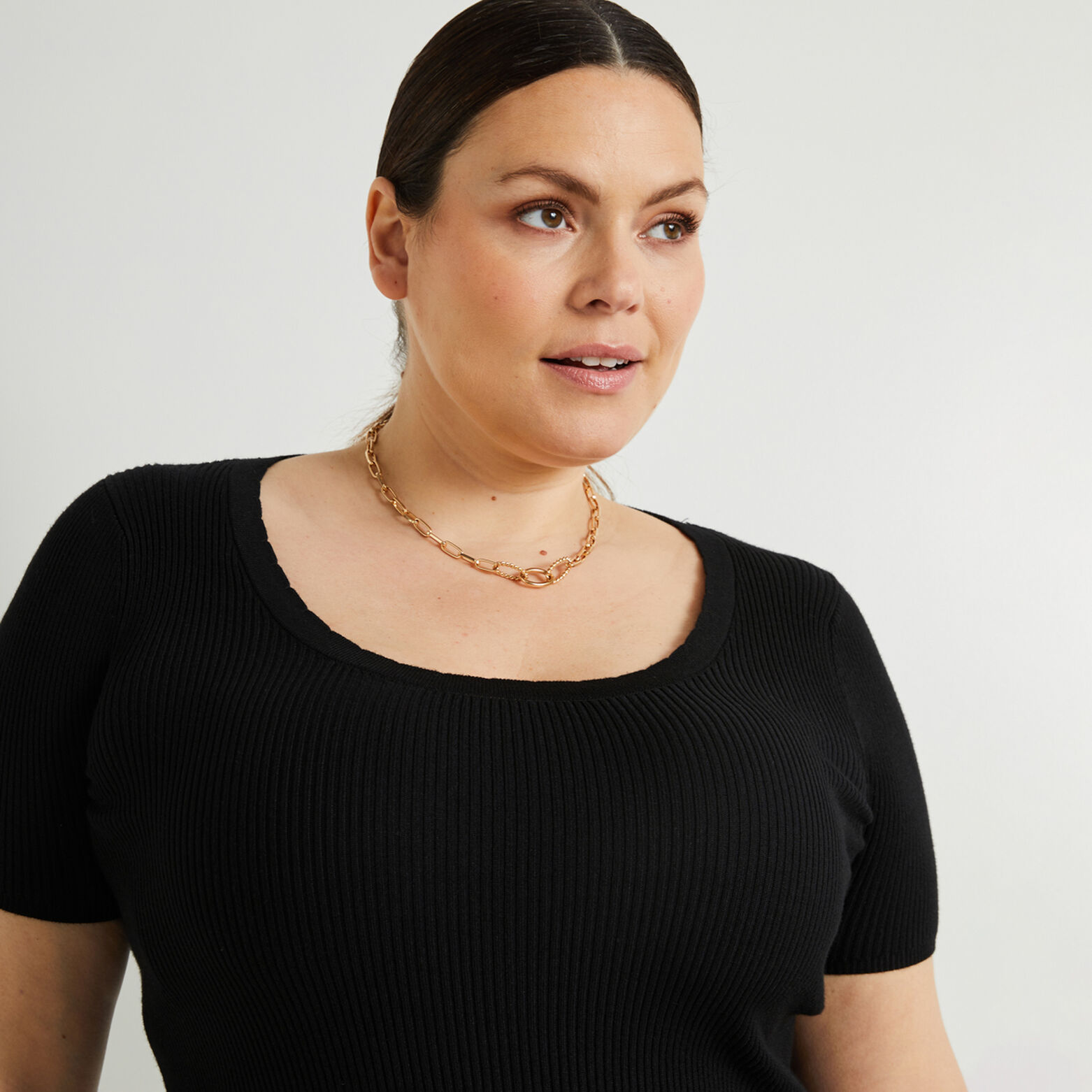 Pull manches courtes femme