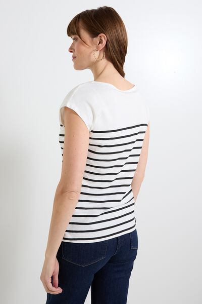 T-shirt col V femme