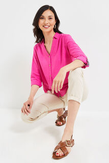 Chemise manches longues unie femme