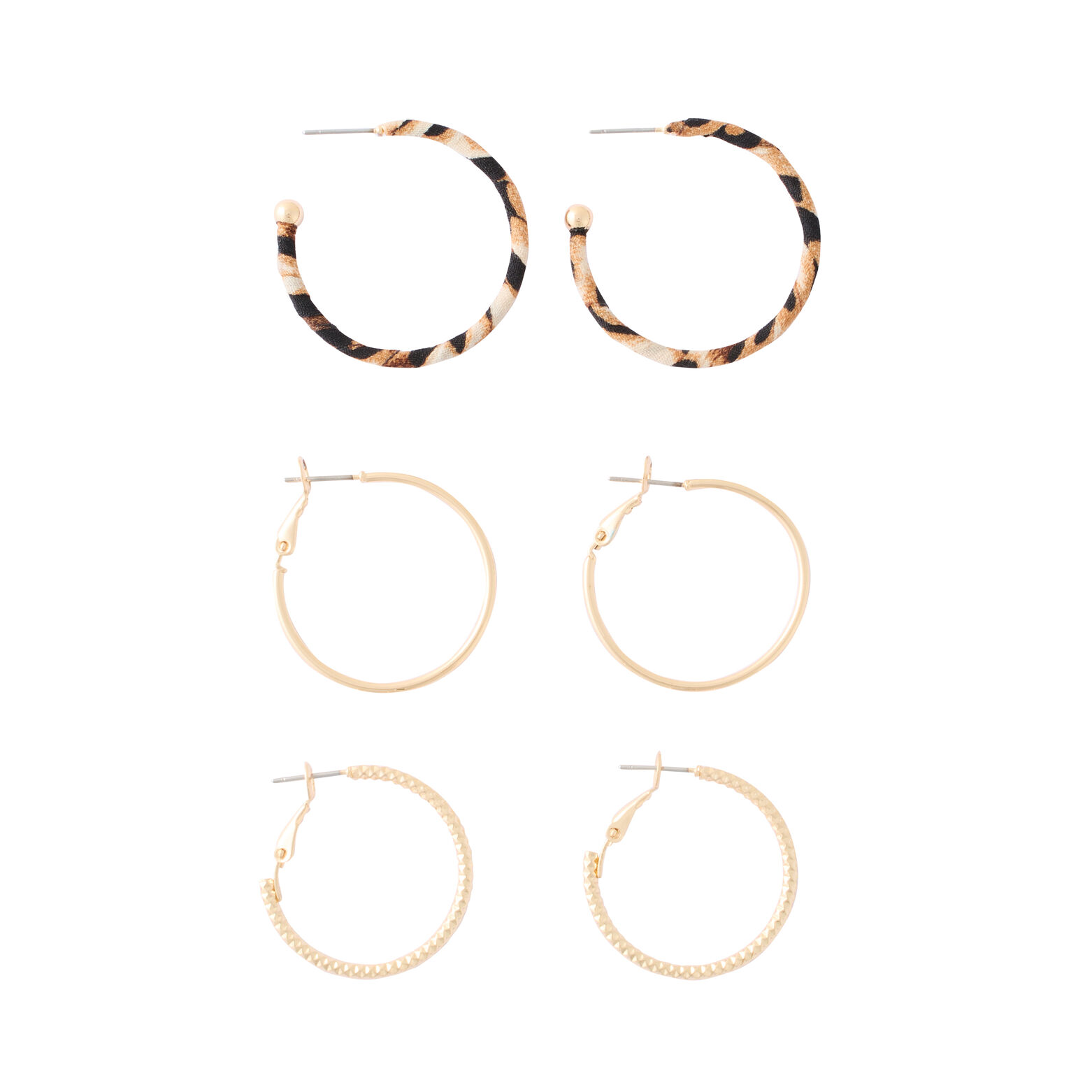 Set de 3 paires de créoles