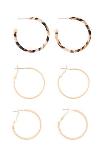 Set de 3 paires de créoles