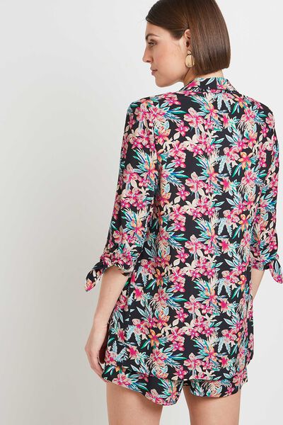 Veste fluide imprimée femme