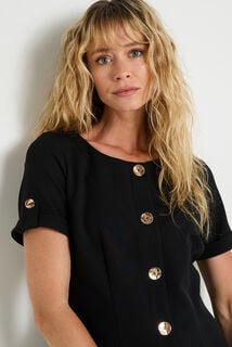 Robe manches courtes femme