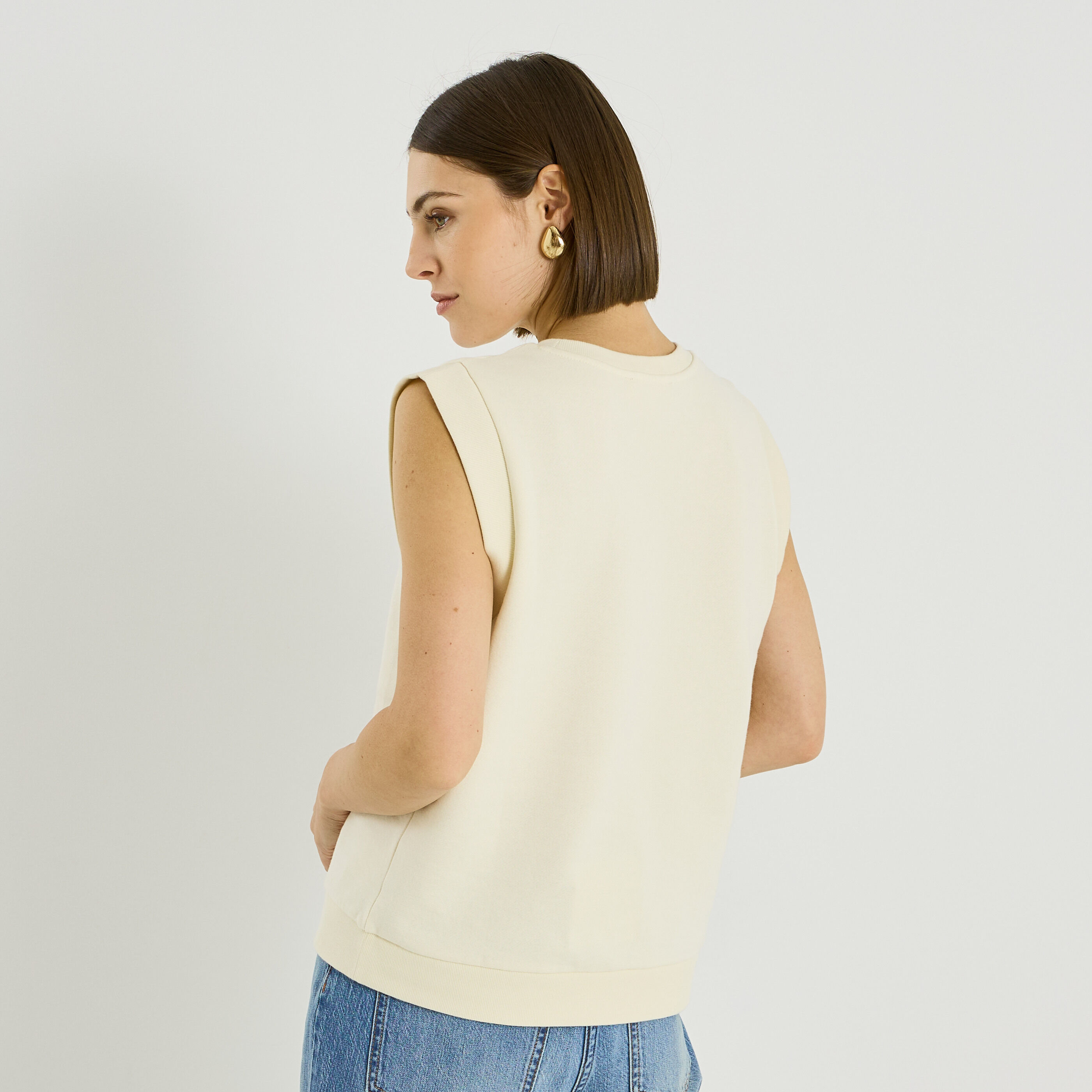 Sweat sans manches femme