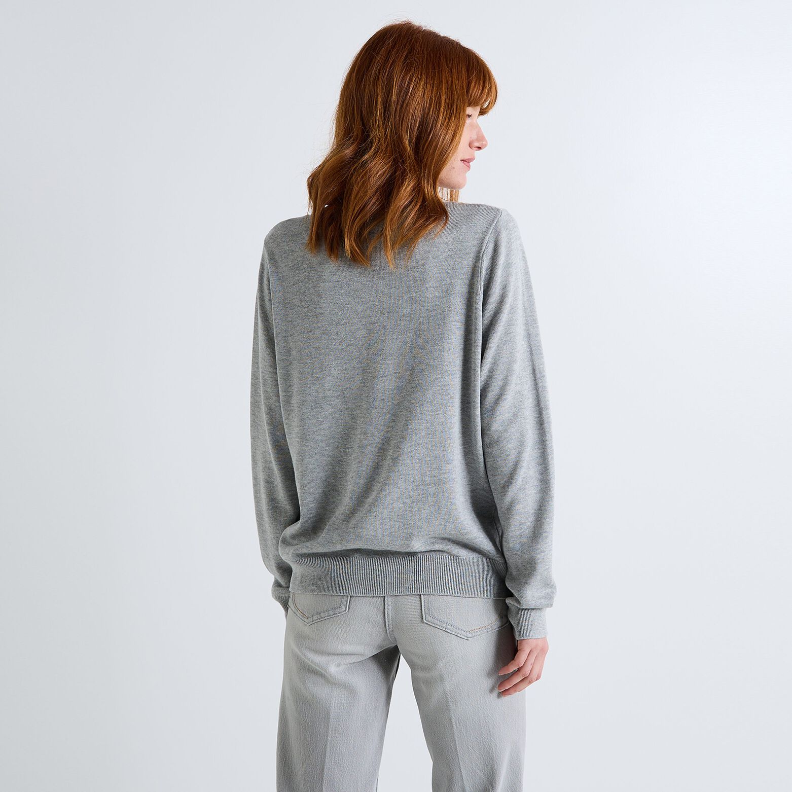 Pull col rond femme
