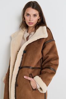 Manteau col montant femme
