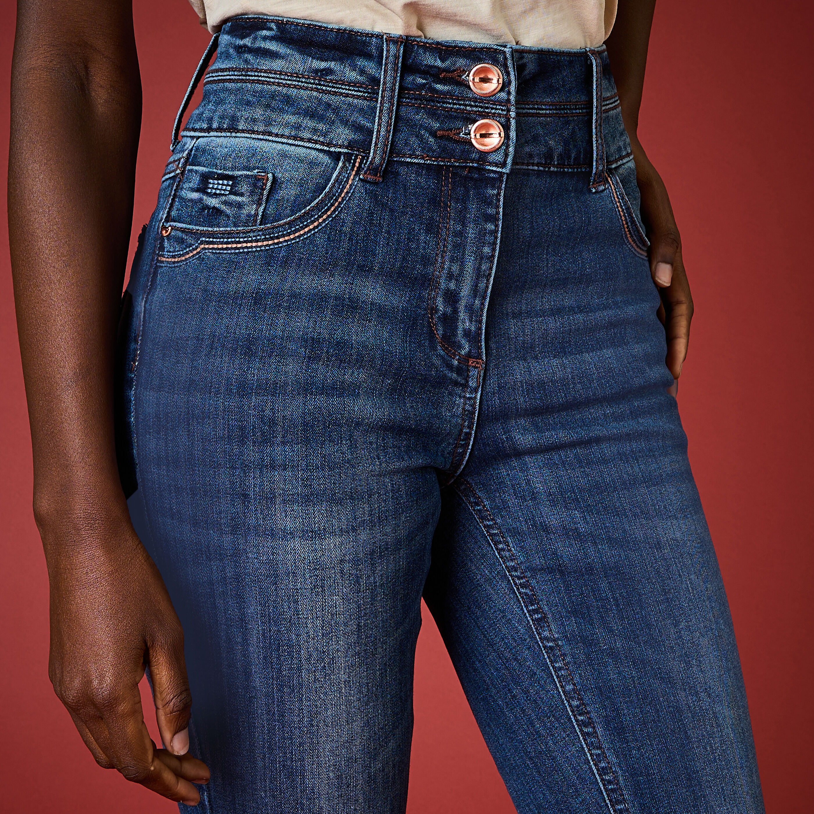 Jean slim taille haute MILAN S02 femme