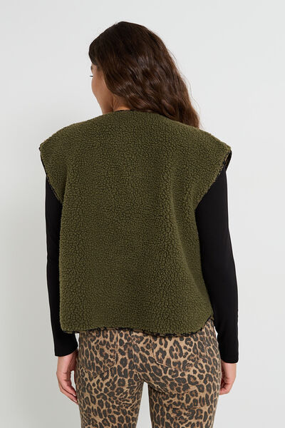 Gilet réversible sans manches femme
