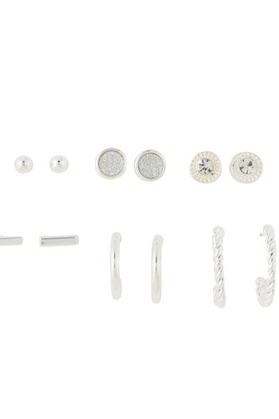 Set de 6 paires de boucles d'oreilles