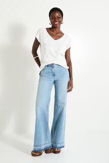 T-shirt col V femme
