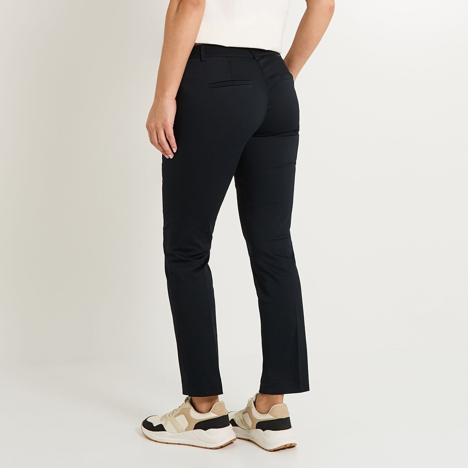 Pantalon tall raccourci femme