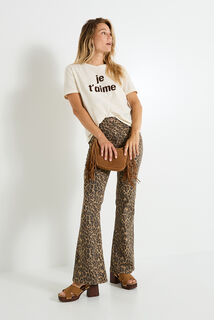 T-shirt col rond femme