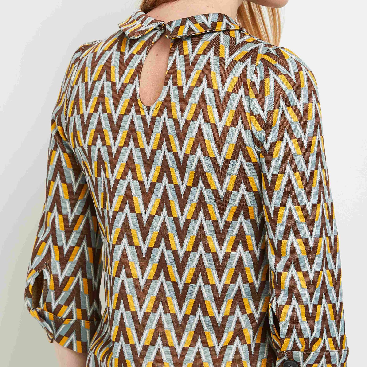 Robe en maille jacquard