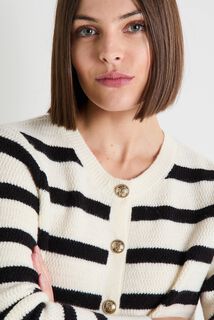 Gilet rayé femme