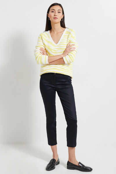 Pantalon cigarette raccourci femme
