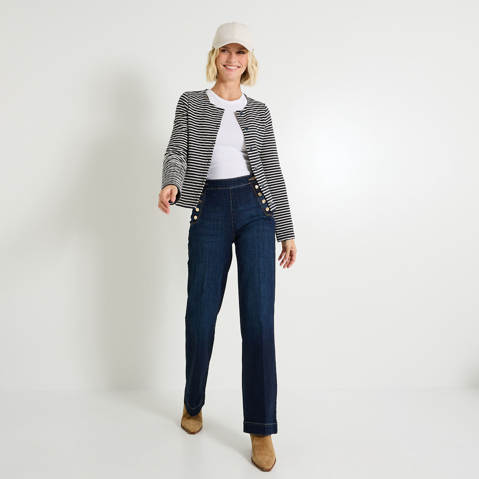 Veste matelassée en maille femme