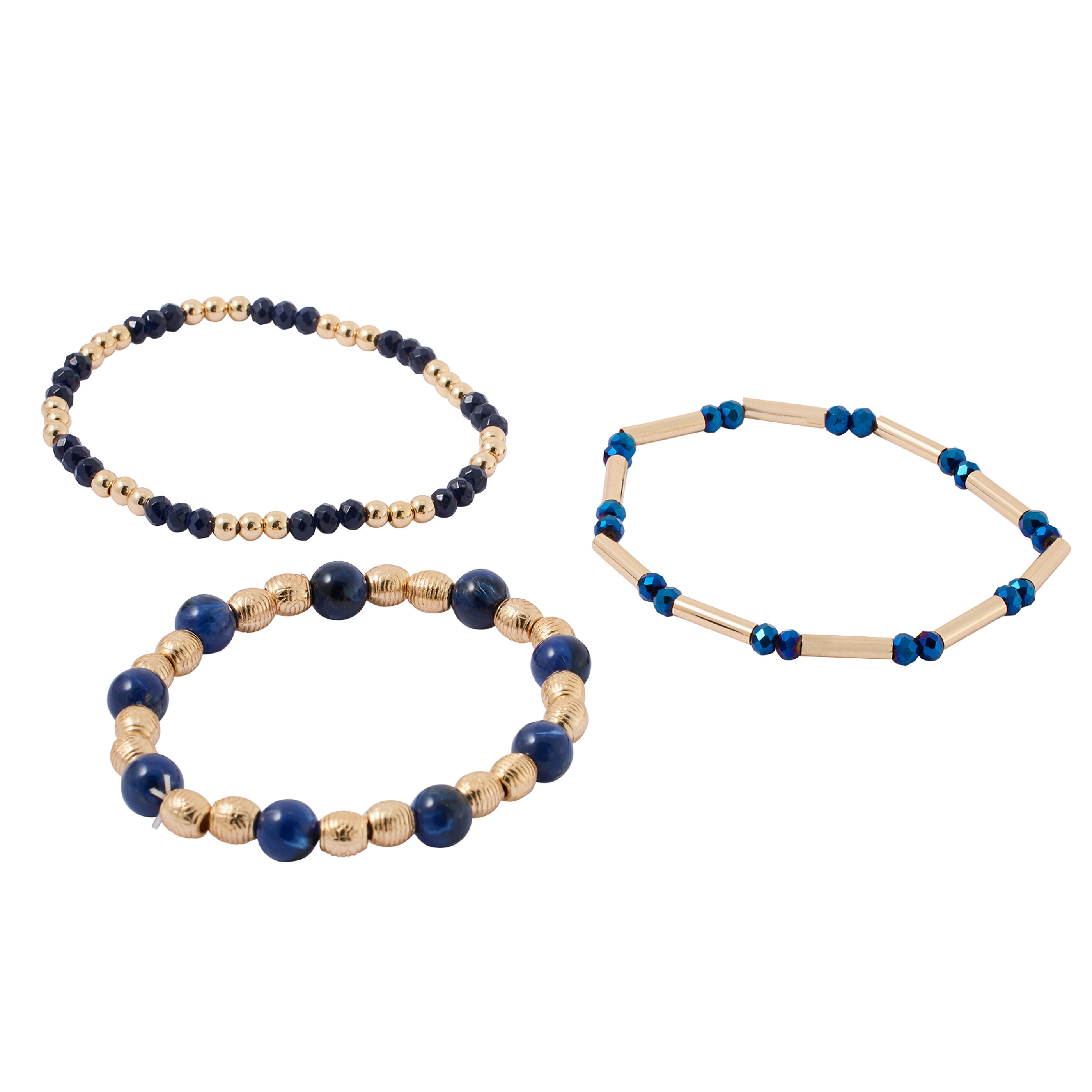 Set de 3 bracelets perles femme