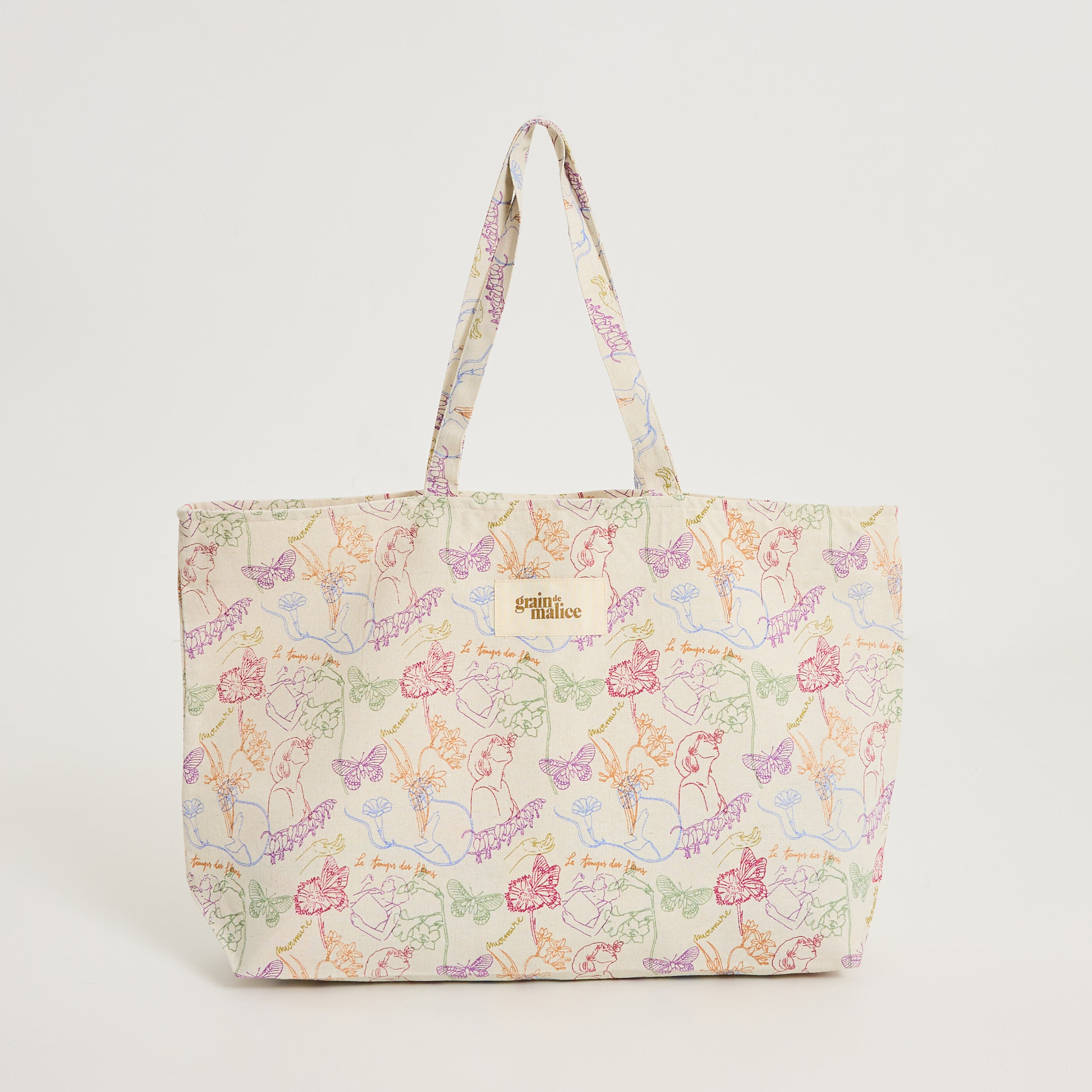 Tote bag imprim&eacute; fantaisie femme