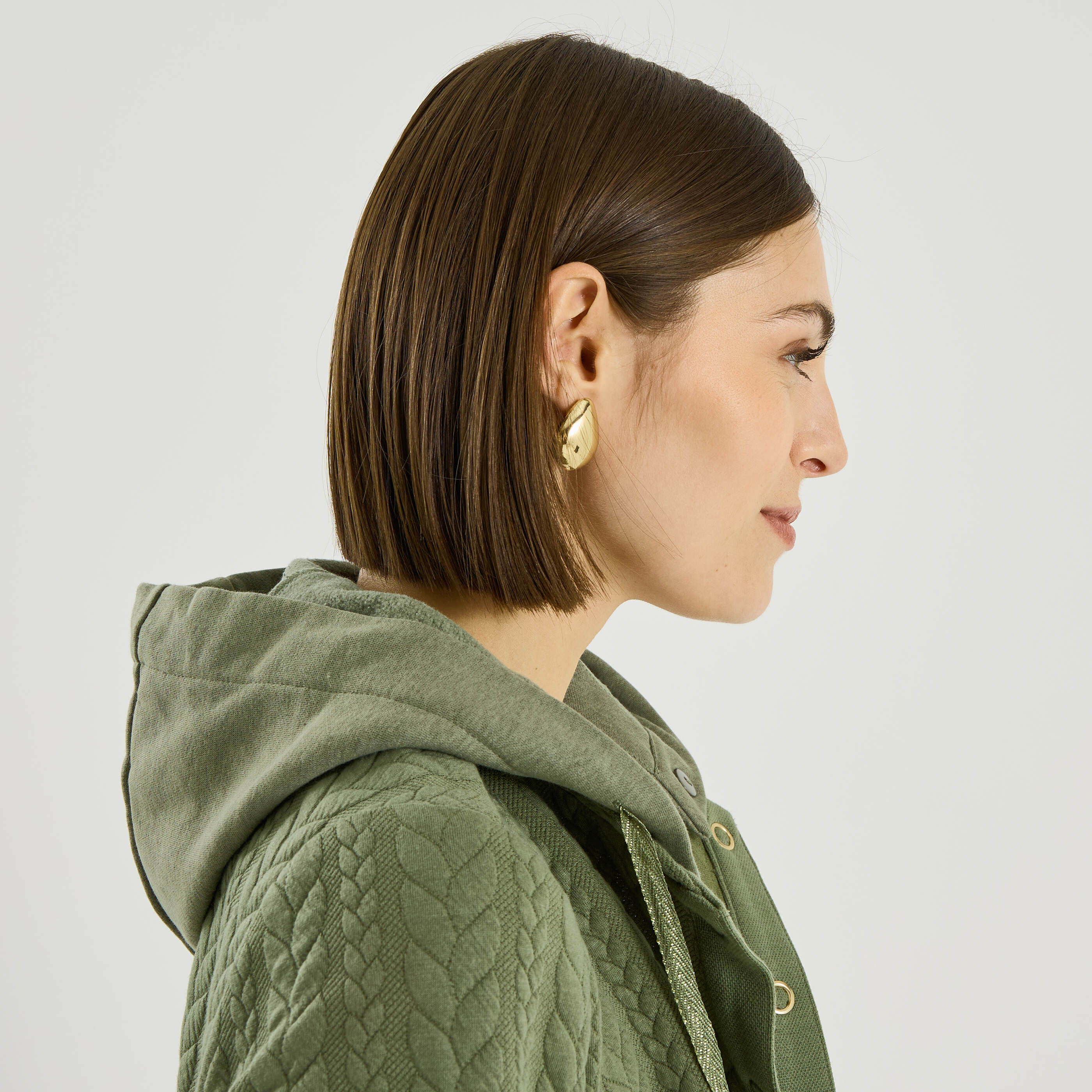 Bomber matelass&eacute; capuche amovible femme