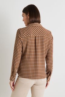 Chemisier à carreaux femme