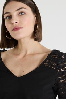 T-shirt col V femme