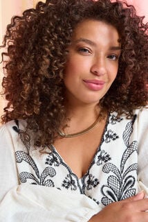 Robe col V femme