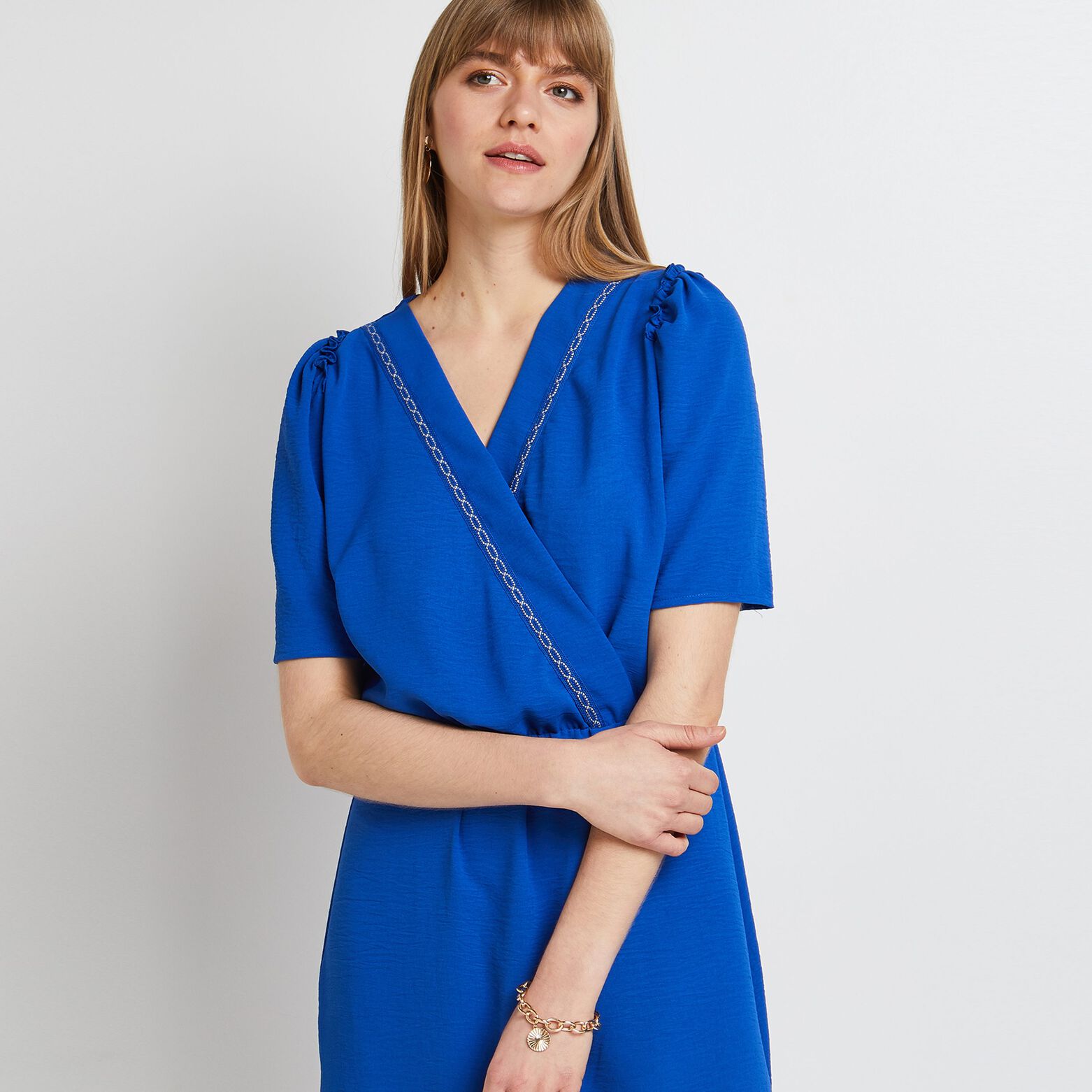 Robe cache coeur femme