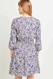 Robe imprimée mi-longue femme 
