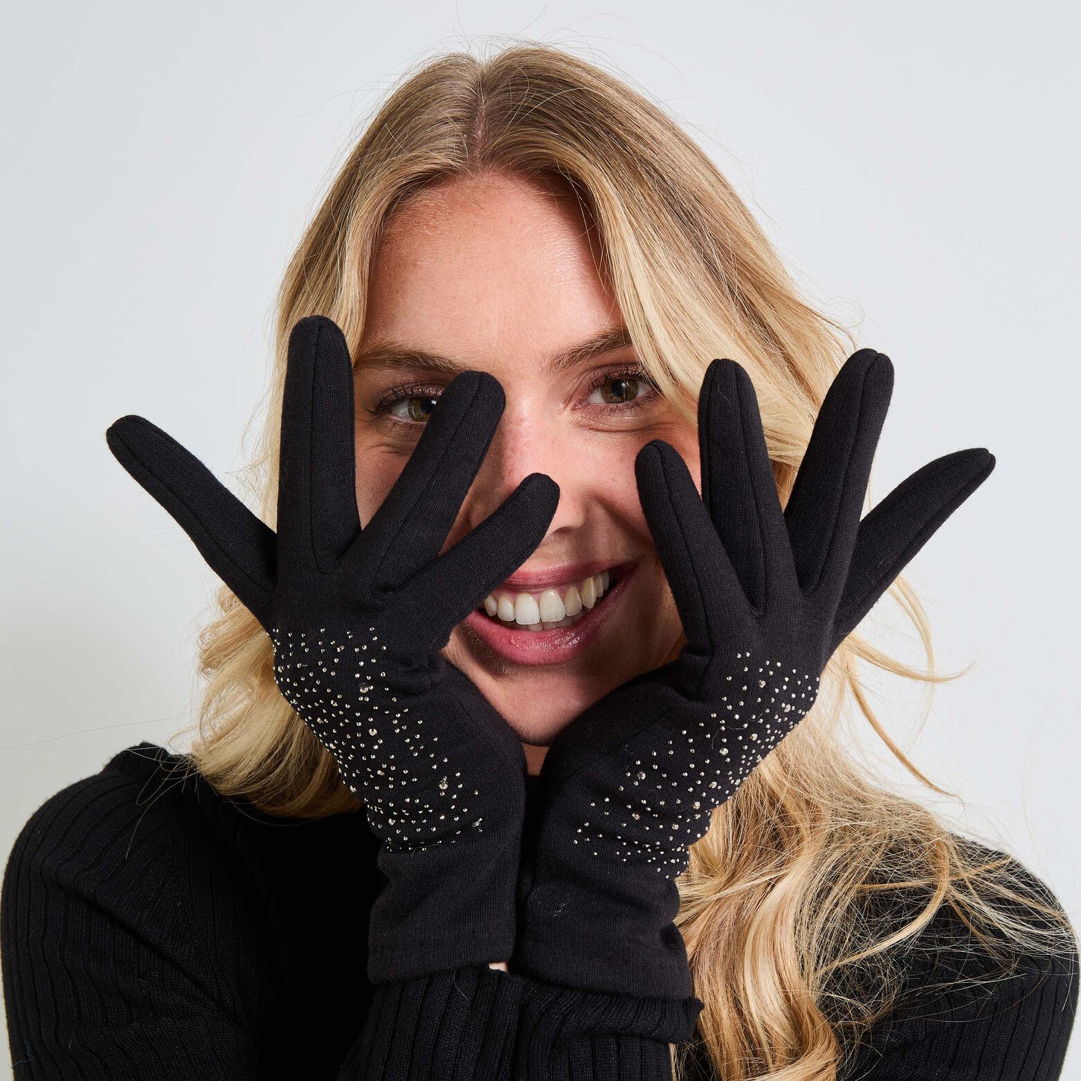 Gants maille femme