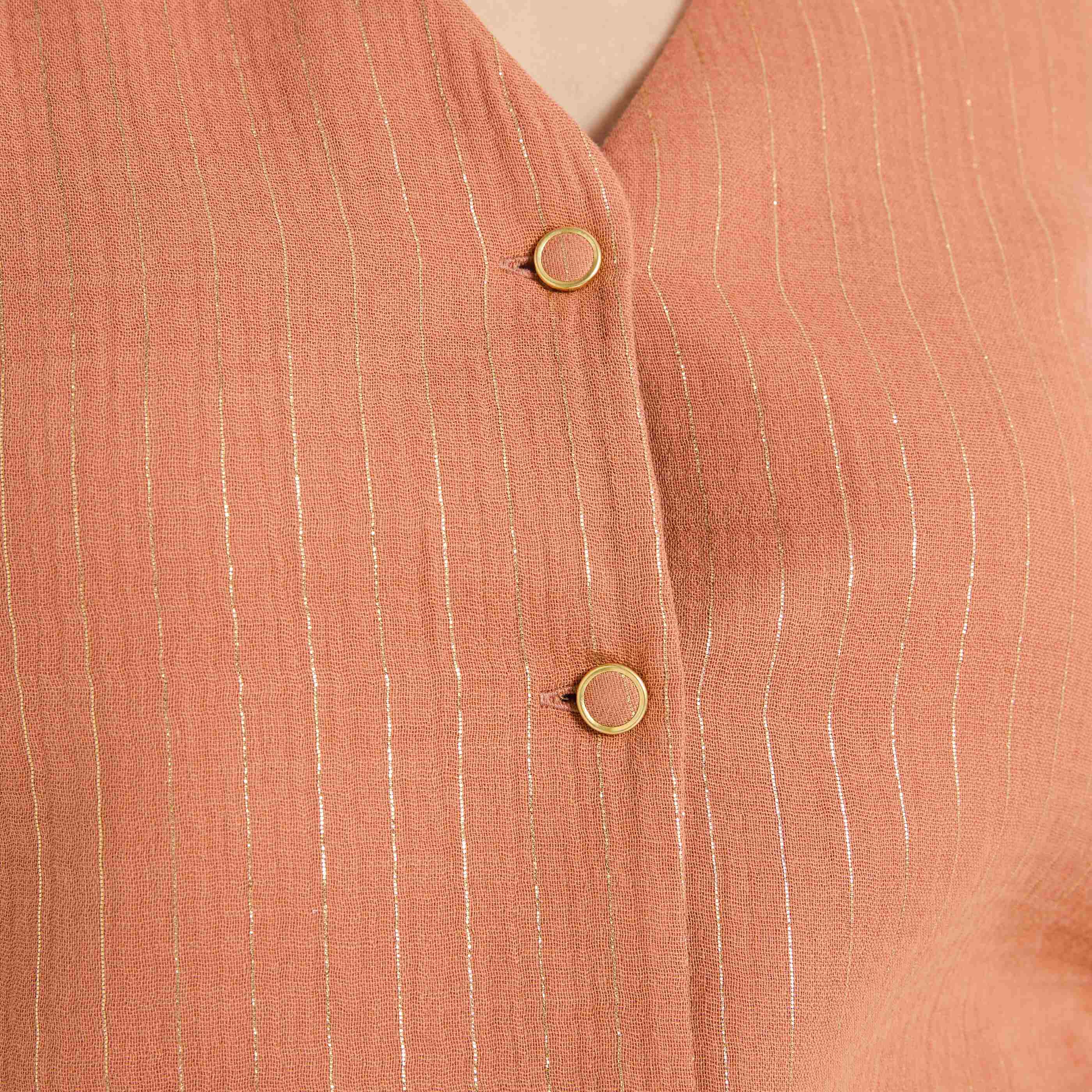 Gilet gaze de coton femme