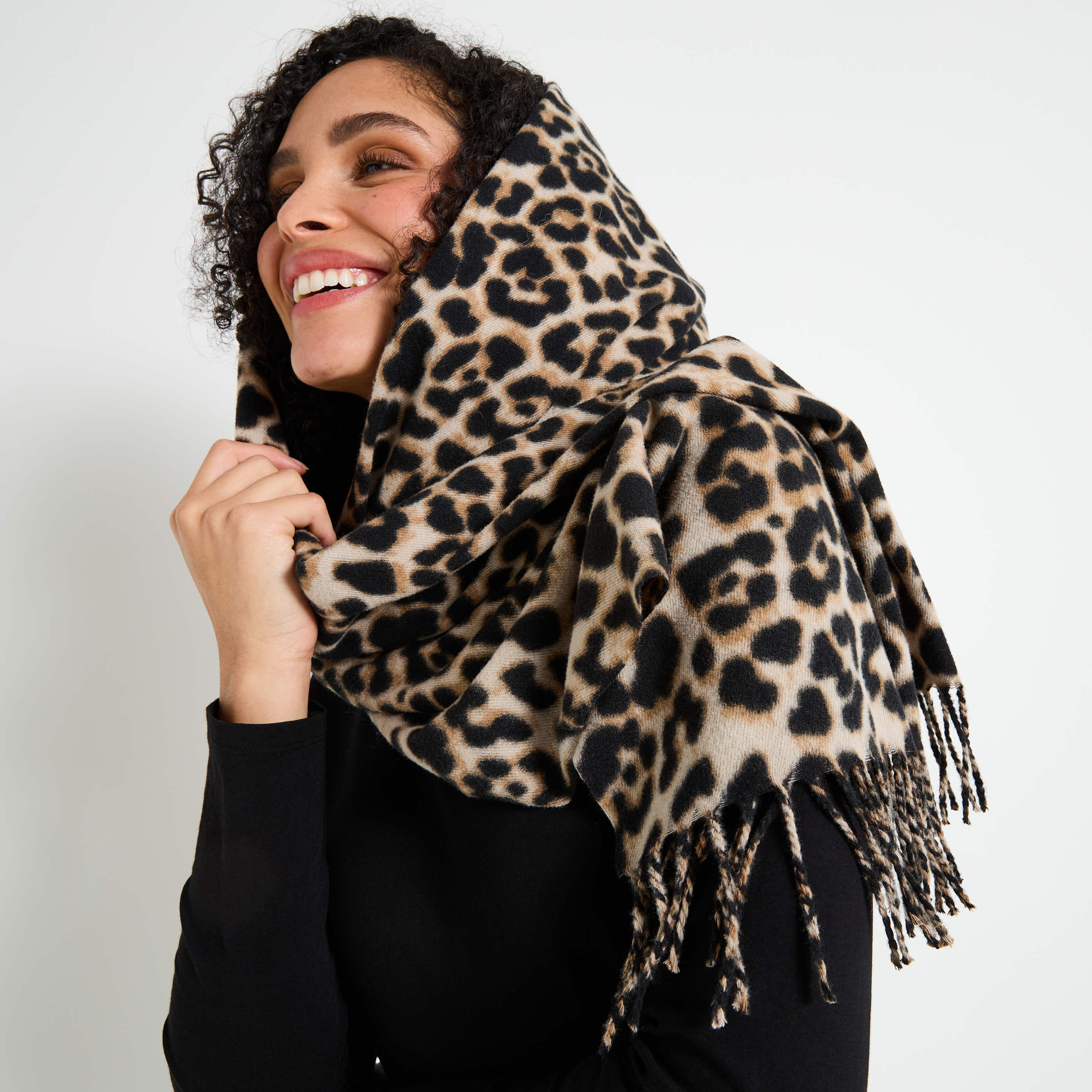 &Eacute;charpe imprim&eacute; l&eacute;opard