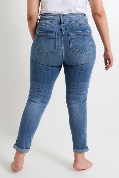 Jean raccourci taille haute HANOI femme