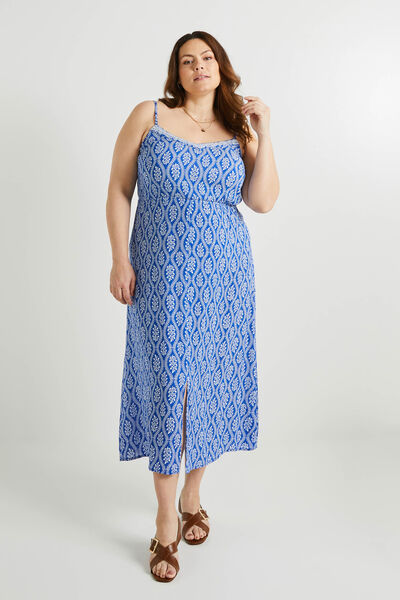 Robe longue imprimée femme