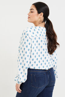 Chemise imprimée femme