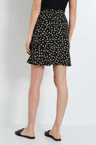 Jupe courte portefeuille femme