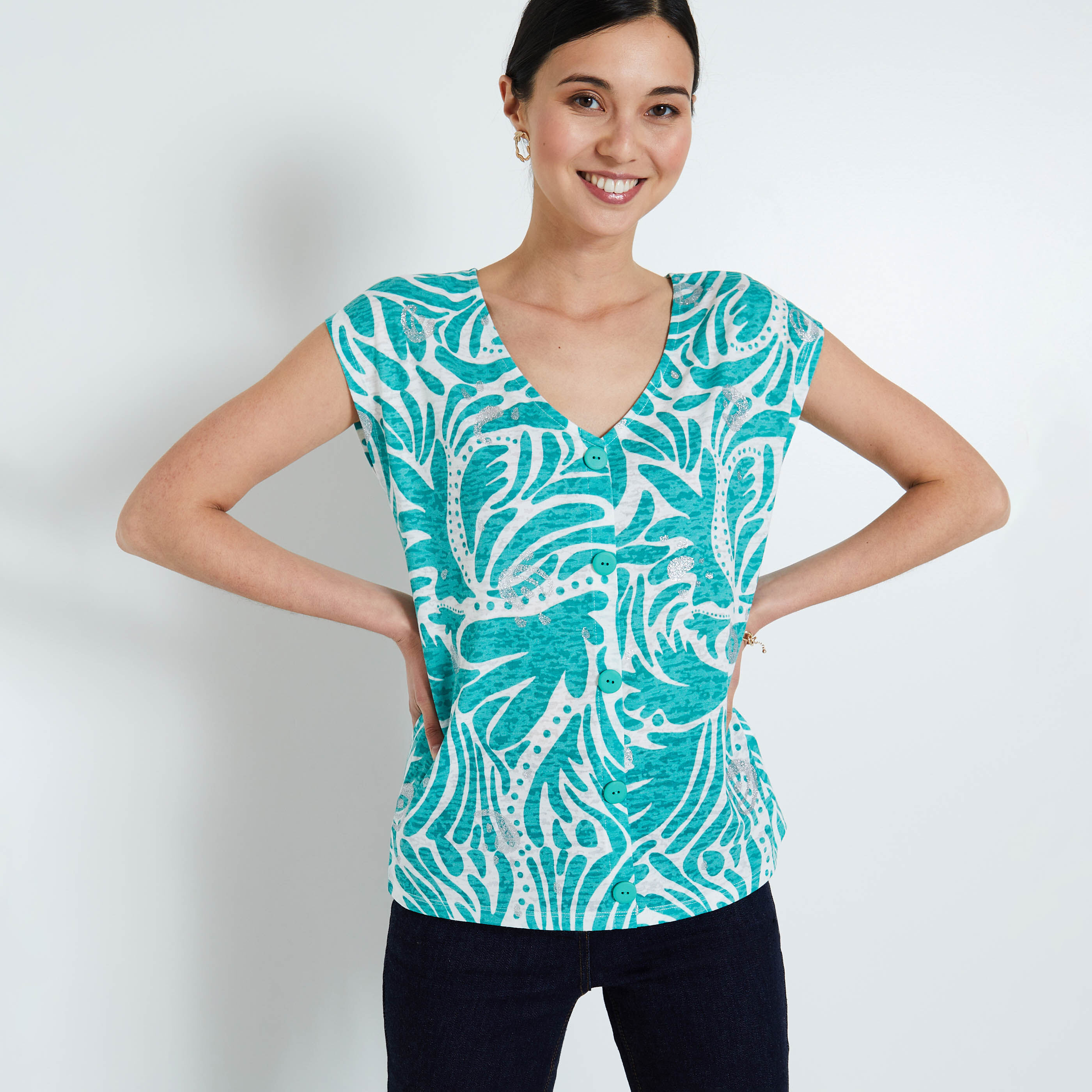 Tshirt imprim&eacute; femme